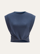 Cotton Crew Neck Sleeveless Top