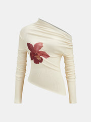 Floral Print Top and Detachable Skirt Set