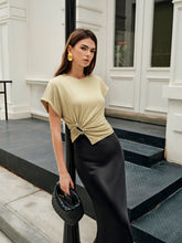 Asymmetrical Ruched Top