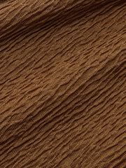 One-Shoulder Rope Ruched Mini Dress