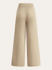Pleated Wide-Leg Pants