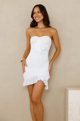 Bahamas Breeze Strapless Mini Dress White