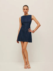 Sleeveless Denim Dress