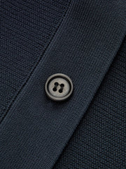 Structured Peplum Button-Up Knit Vest