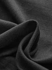 Faux Leather Paneled Knit Long Sleeve Mini Dress