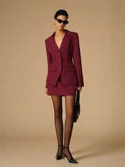 Split Button Slim Blazer