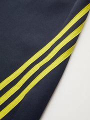 Striped Drawstring Curved-Leg Sweatpants