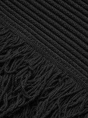 Sleeveless Fringe Hem Sweater Dress