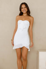 Bahamas Breeze Strapless Mini Dress White