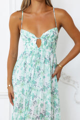 Celestial Daydreams Maxi Dress Green