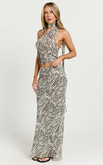 Lioness - Endless Maxi Skirt in Zebra