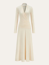 Pleated Fishtail Long Dress