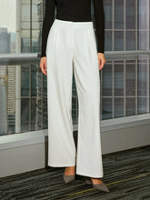 Mid-Waist Casual Wide-Leg Pants