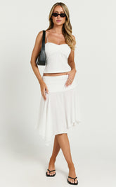 Lioness - Dancer Midi Skirt in Snow