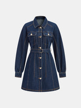 Belted Denim Shirt Dress