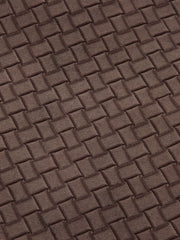 Faux Leather Woven-Patterned Pants