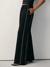 Cotton Blend Mid-Waist Side Stripe Sweatpants