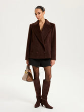 Double-Breasted Lapel Blazer