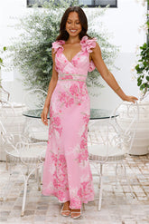 Daytime Luxe Maxi Dress Pink