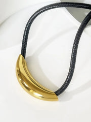 Golden Tube Rope Choker