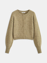 Triangle Button Wool Blend Cardigan