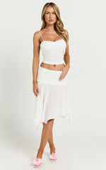Lioness - Dancer Midi Skirt in Snow