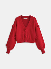 3D Floral Oversized Cardigan