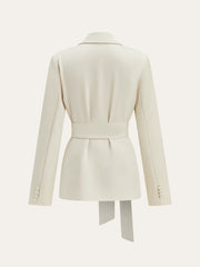 Long Sleeve Belted Blazer