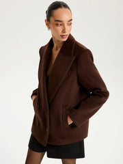 Double-Breasted Lapel Blazer