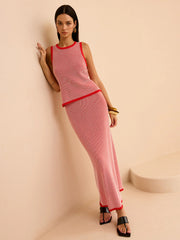 Striped Knit Sweater Co-ords Set