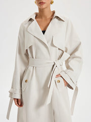 Belted Double-breasted Trench Coat