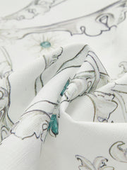 Floral Print Wrap Skirt