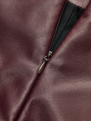 Twisted Lies Faux Leather Mini Skirt