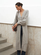 Button-Front Longline Knit Outerwear