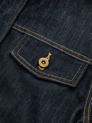 Short Sleeve Cropped Denim Top