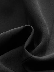 Asymmetrical Design Golden Button Blazer