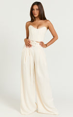 Amalie The Label - Raquelle Structured Corset Top in Ivory