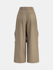High-Waist Drawstring Parachute Pants