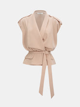 Tie-Waist Wrap Sleeveless Vest