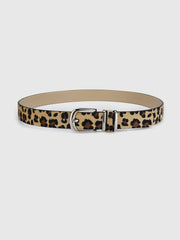 Leopard Printed Buckle Belt