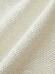 Tweed Contrast Trim Round Neck Blazer