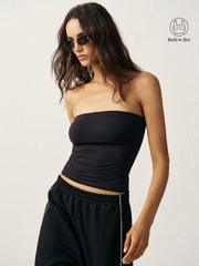 Bra-Free Fitted Strapless Top