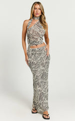 Lioness - Endless Maxi Skirt in Zebra