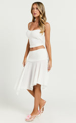 Lioness - Dancer Midi Skirt in Snow