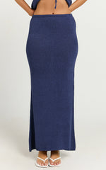 Runaway The Label - Aphrodite Maxi Skirt in Blue
