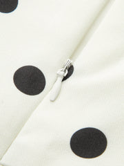 Polka Dot Square Neck Maxi Dress