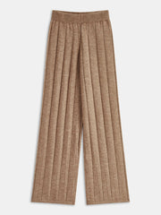 Soft Wide Rib Exposed Seam Jumper And Wide Leg Co-ord