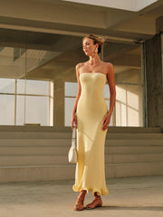 Cold-Shoulder Knit Ruffle Dress