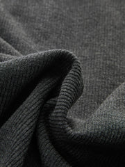 Striped Shirt Panel Knit Top