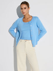 Wool Blend Tank & Cardigan Two-Piece Set